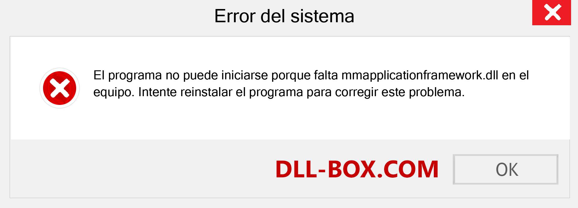 ¿Falta el archivo mmapplicationframework.dll ?. Descargar para Windows 7, 8, 10 - Corregir mmapplicationframework dll Missing Error en Windows, fotos, imágenes